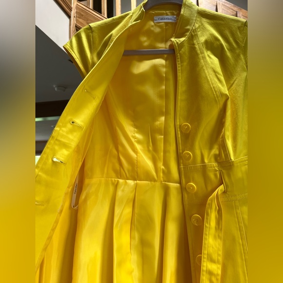 Calvin Klein yellow pencil dress size 4 - Picture 3 of 4
